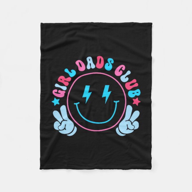 Cool Dads Club Father's Day From Daughter Son Funn Fleecedecke (Vorderseite)