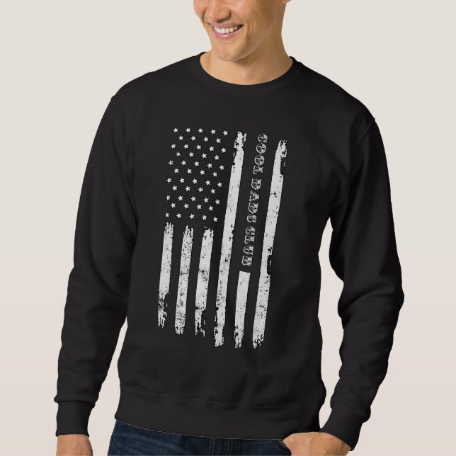 Cool Dads Club Fathers Day Groovy Retro Best Dad E Sweatshirt (Vorderseite)
