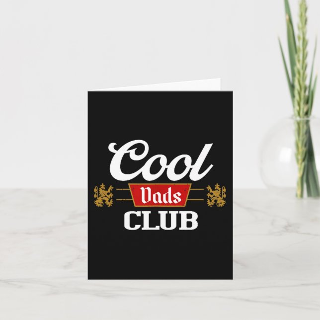 Cool Dads Club Shirt Father's Day From Daughter So Karte (Vorderseite)