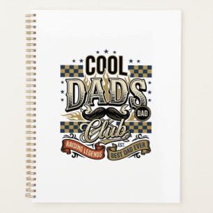 Cool Dads Club Vintage Gravur Dad Shirt Design_ Planer