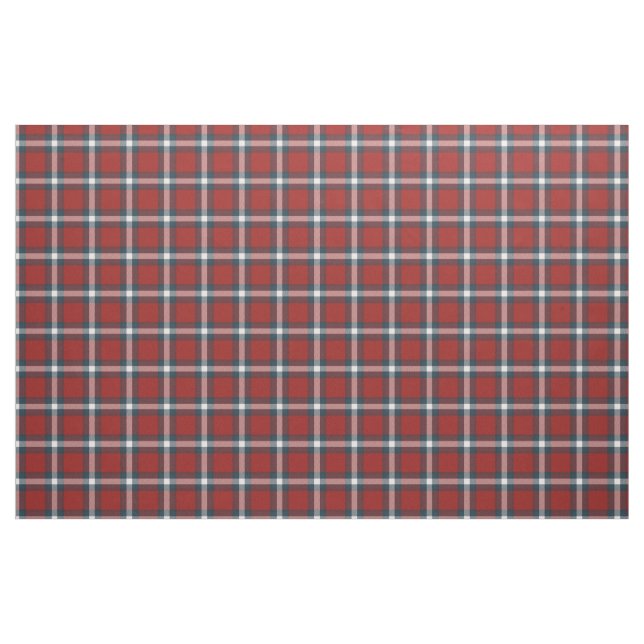 Cool Dark Blue White Red Buffalo Lumberjack Karier Stoff (Fat Quarter (45,7 x 55,9 cm))