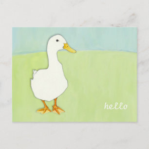 Cool de canard Hello carte postale