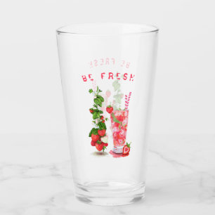 Cool de fraise fraîche Boire du verre
