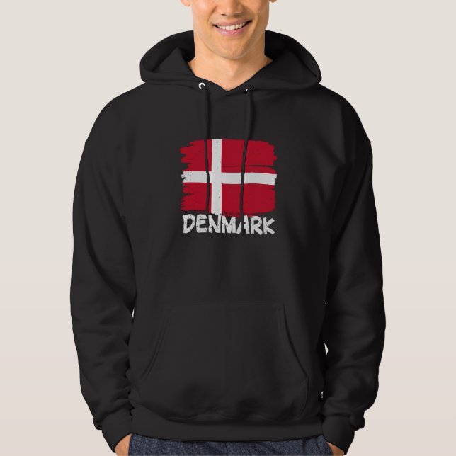 Cool Denmark Flag Hoodie (Vorderseite)