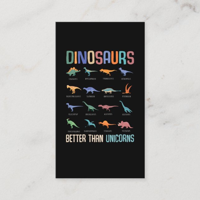 Cool Dinosaur Fan Dino Boys Trex Visitenkarte (Vorderseite)