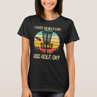 Cool Disc Golf For Men Women Disc Golf  Player T-Shirt