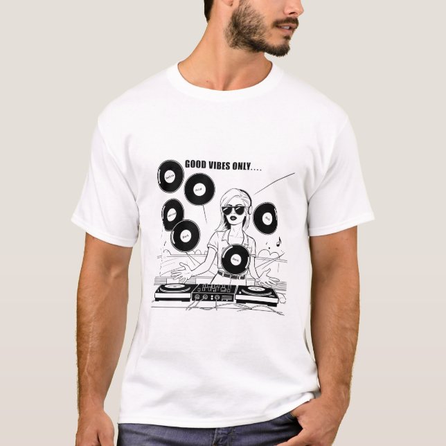 Cool Dj Girl T-Shirt (Vorderseite)