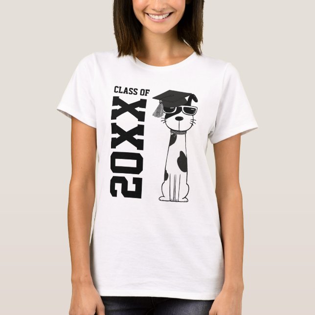 Cool Dog Graduate T-Shirt (Vorderseite)