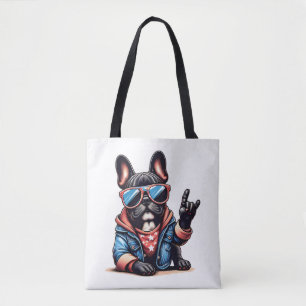 Cool Dogzz ein cooler französischer Bulldoggen mit Tasche