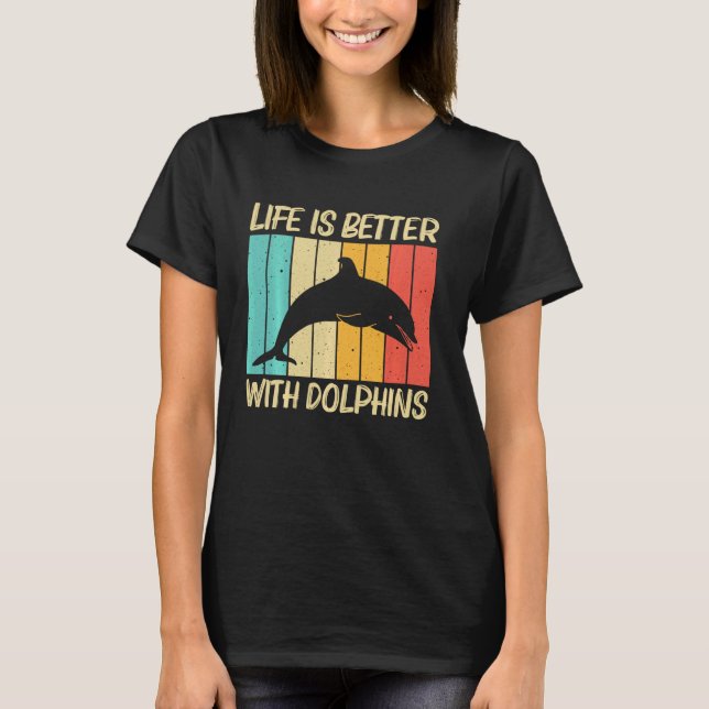 Cool Dolphin For Men Women Dolphins Beluga Whale S T-Shirt (Vorderseite)