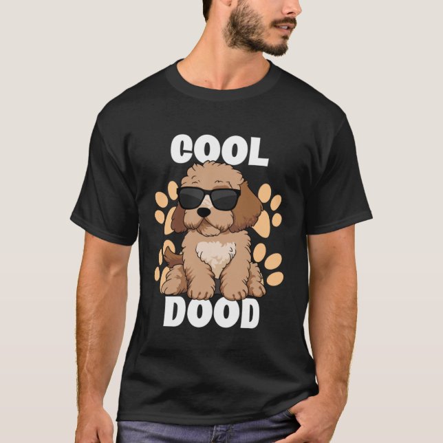 Cool Dood Labradoodle Sunglasses Paw Print for Doo T-Shirt (Vorderseite)