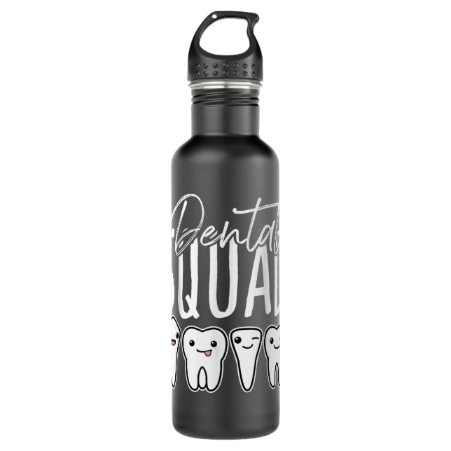 Cool Doodle Dental Squad Funny Dentist Geschenke Edelstahlflasche (Vorderseite)