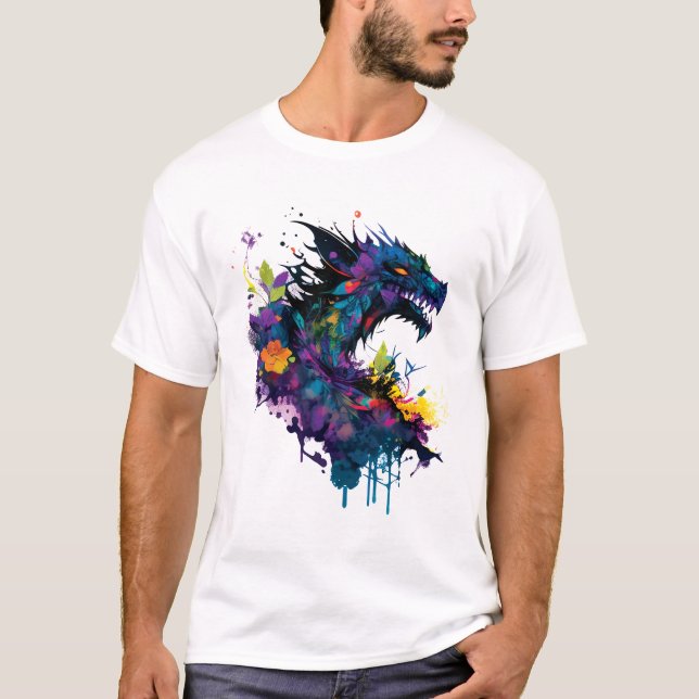 Cool Dragon Art T-Shirt (Vorderseite)