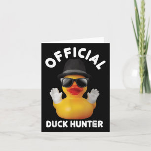 Cool Duck Cruise Boat Funny Rubber Duck Jagd Sq Karte