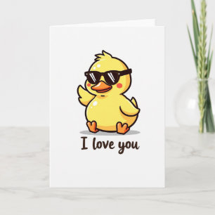 Cool Duck I Love You Karte