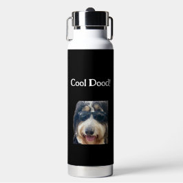 Cool Dude Dog Wearing Sun Glasses Water Bottle Trinkflasche