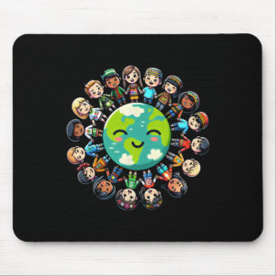 Cool Earth Day 2025 T-Shirt Children Parents Teach Mousepad