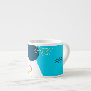 Cool, einzigartig, trendy, urban, Memphis-Illustra Espressotasse