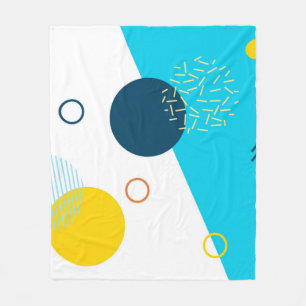 Cool, einzigartig, trendy, urban, Memphis-Illustra Fleecedecke
