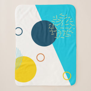 Cool, einzigartig, trendy, urban, Memphis-Illustra Sherpadecke