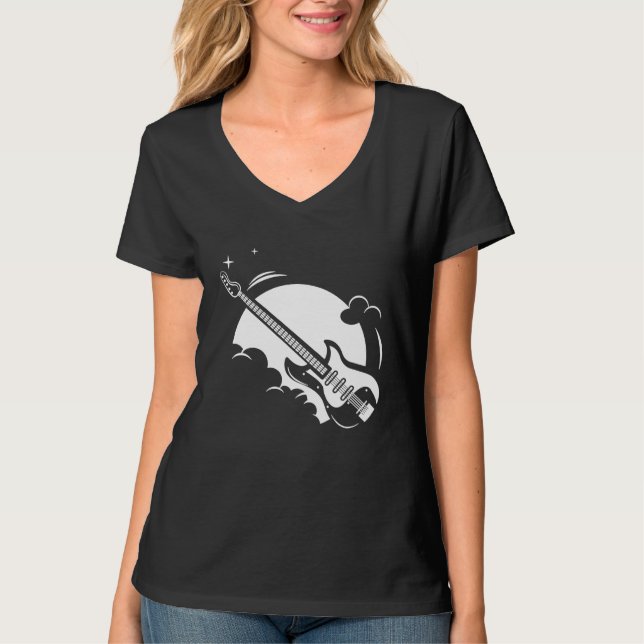 Cool Electric Guitar Music Guitars Guitarist T-Shirt (Vorderseite)