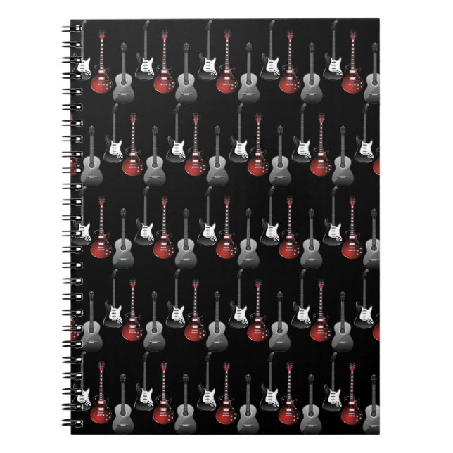 Cool Electric Guitars for Music Lovers Gift Notizblock (Vorderseite)