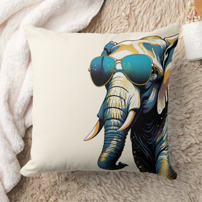 Cool Elephant Chic Kissen (Decke)