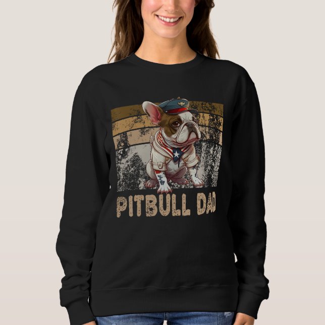 Cool English Pitbull Dad Pitbull Owner Dog Father' Sweatshirt (Vorderseite)
