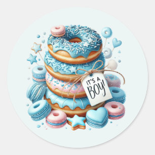 Cool, es ist ein Baby-Donuts Runder Aufkleber