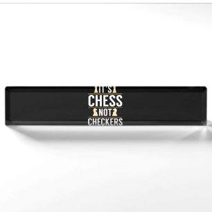 cool es ist Schach nicht Dame Damespieler Geschenk Namensplakette