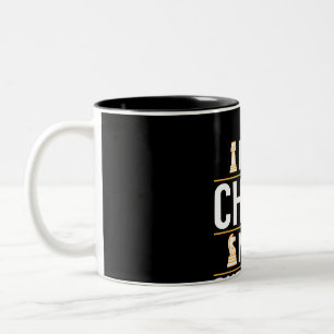 cool es ist Schach nicht Dame Damespieler Geschenk Zweifarbige Tasse