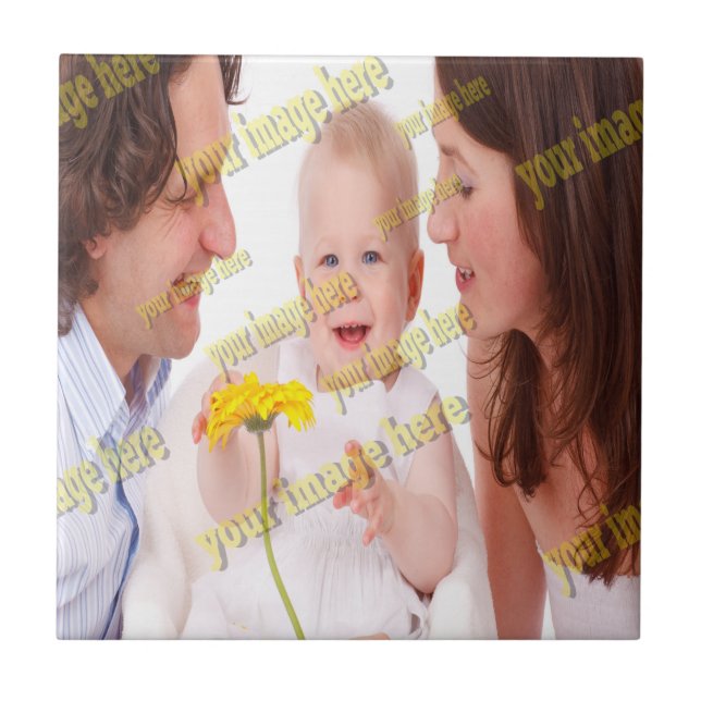 Cool Family Stylish Fab Foto Collage Fliese (Vorderseite)