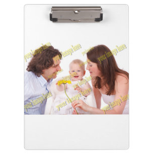 Cool Family Stylish Fab Foto Collage Klemmbrett