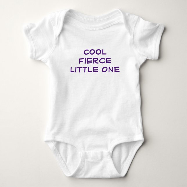 Cool Fierce Little One Brave Neugeborene Moderne Baby Strampler (Vorderseite)
