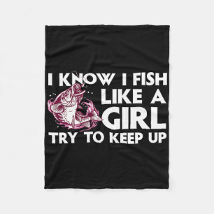 Cool Fishing für Frauen Mädchen Forellen Angler B Fleecedecke