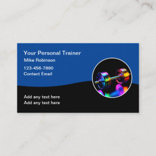 Cool Fitness Personal Trainer Cartes de visite