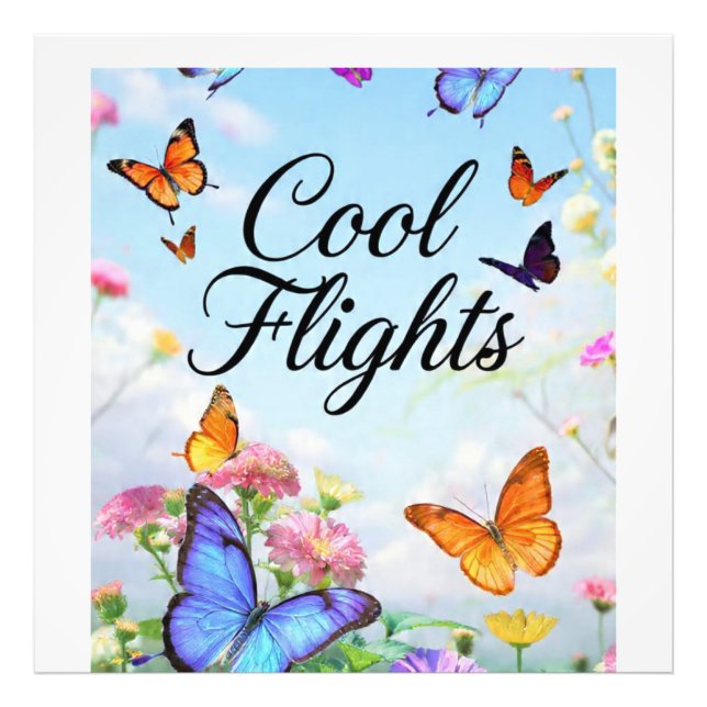 Cool Flights Schmetterling Fotodruck (Vorne)