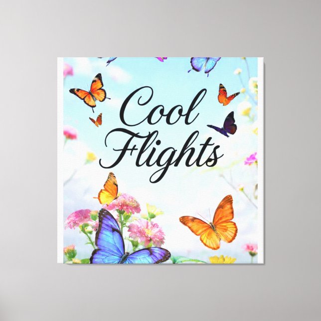 Cool Flights Schmetterling Leinwanddruck (Vorderseite)