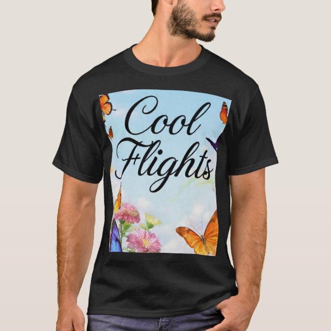 Cool Flights Schmetterling T-Shirt (Vorderseite)
