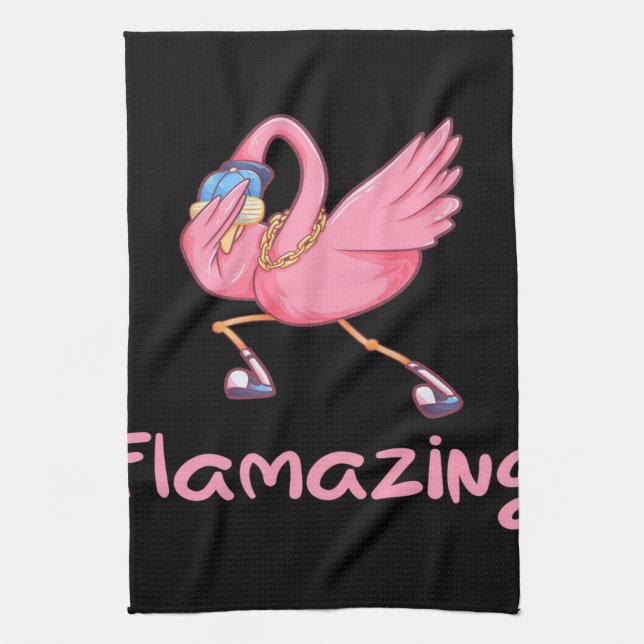 Cool Flverblüffend Flamingo Geschirrtuch (Vertikal)