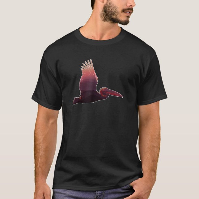 Cool Flying Pelican T-Shirt (Vorderseite)