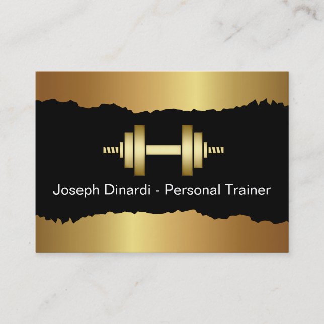 Cool formateur de fitness Cartes de visite moderne (Devant)