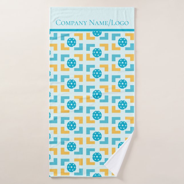Cool Fun Pickleball Gemustert Badehandtuch (Badehandtuch)