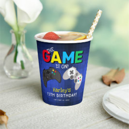 Cool Fun Video Game Geburtstagsparty Pappbecher
