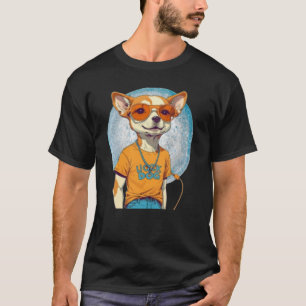 Cool Funny Dog - "LOCK DOG" Chihuahua im Stil T-Shirt
