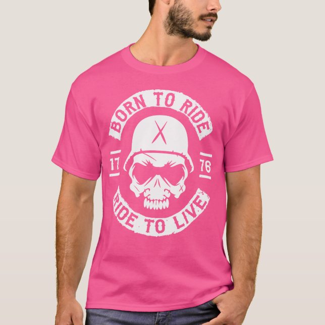 Cool Funny Motorcycle Motorbike Biker T-Shirt (Vorderseite)