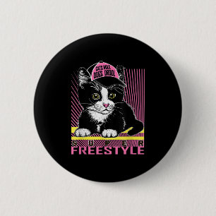 Cool Funny Sarcastic Cats Meme Quotes Cartoon Grap Button