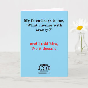 Cool Funny Vater Joke Karte
