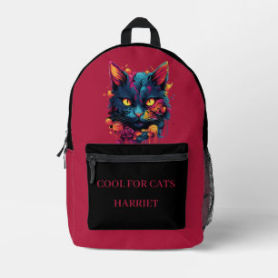 Cool für Katzen Beängstigende Katzen Tropfen Goth Bedruckter Rucksack