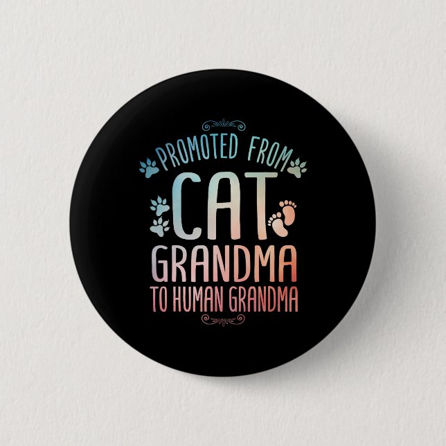 Cool für Oma zur Mama befördert neue Großmutter C Button (Vorderseite)